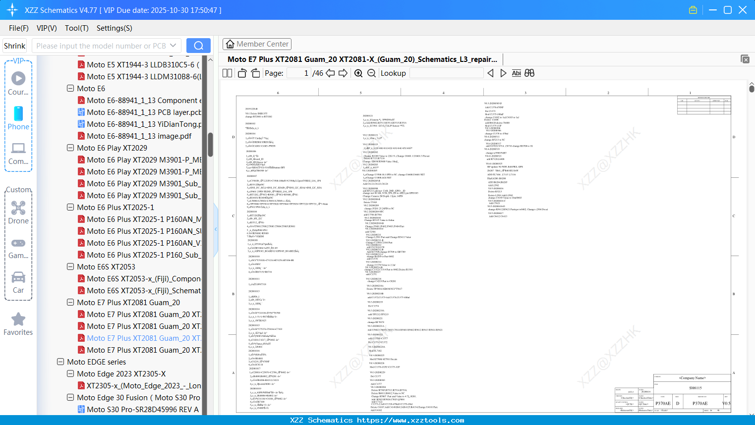 Motorola Moto E7 Plus XT2081 Guam_20 XT2081-X_(Guam_20)_Schematics_L3_repair
